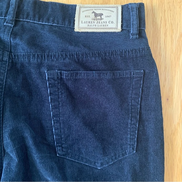 Ralph Lauren Black Corduroy Bootcut Pants Sz 6 - Picture 7 of 8